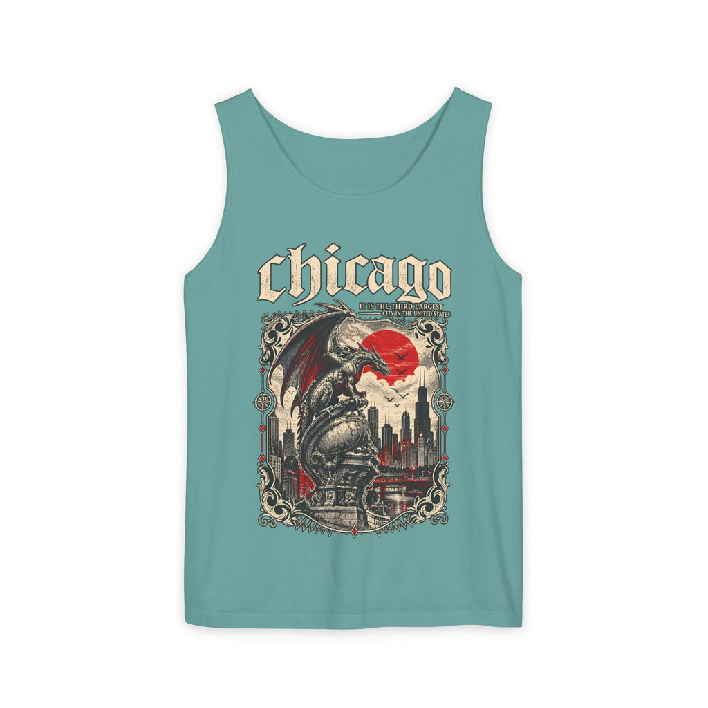 Chicago Vintage Gothic Graphic Tank Top
