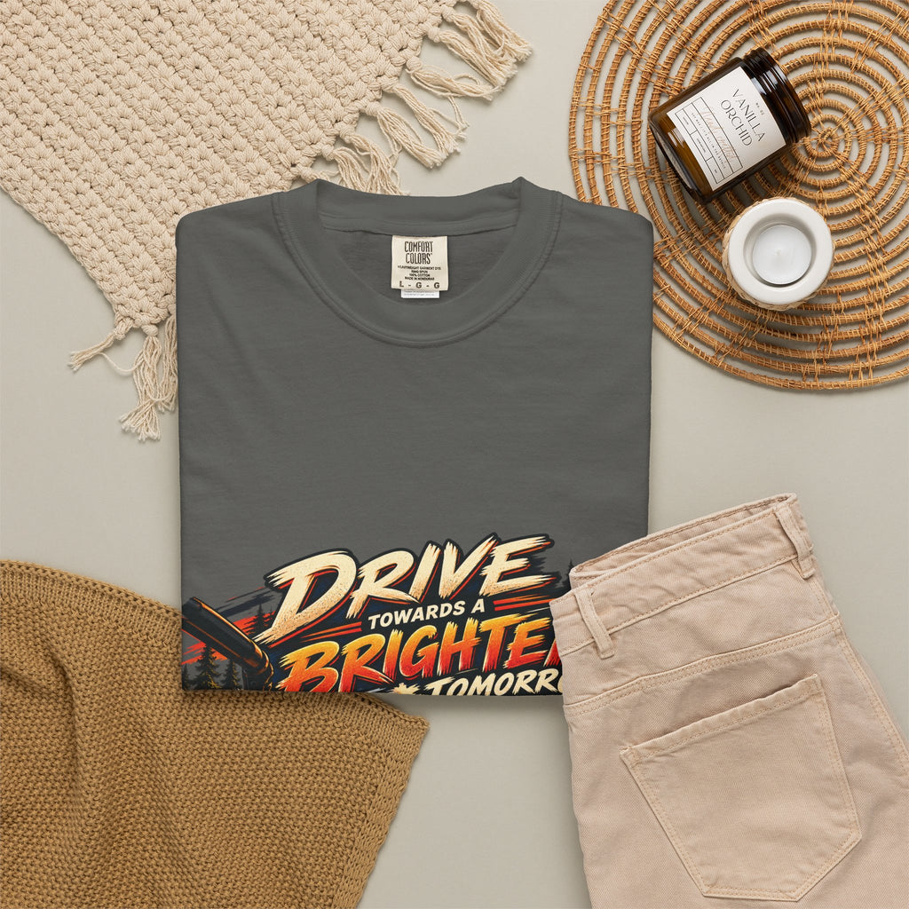 Drive Towards a Brighter Tomorrow Road Trip T-Shirt