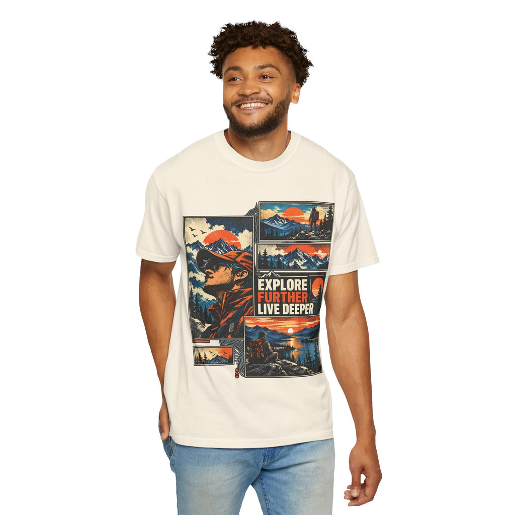 Explore Further Live Deeper Adventure Graphic T-Shirt